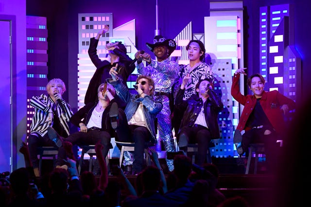 Watch BTS Join Lil Nas X for His Huge 'Old Town Road' Grammys Performance