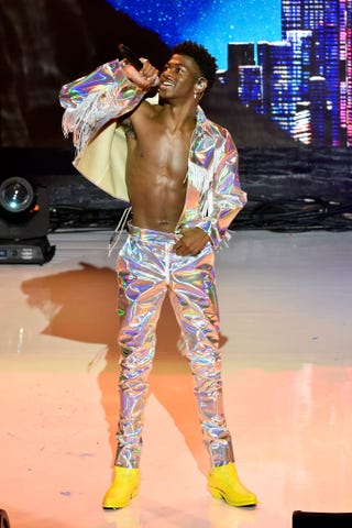 lil nas x no shirt