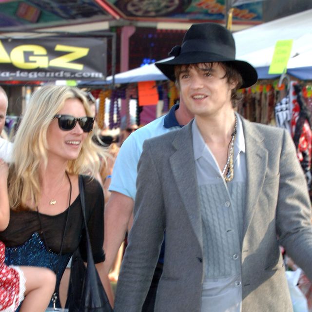 kate moss and pete doherty at the isle of wight festival