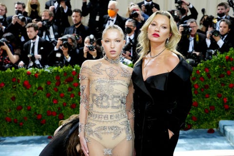 Kate Moss and daughter Lila Moss walk Met Gala carpet together