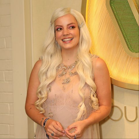 Lily Allen in February 2019 Lily Allen shares topless video as hair is plucked from her nipples in behind-the-scenes Brit Awards clip