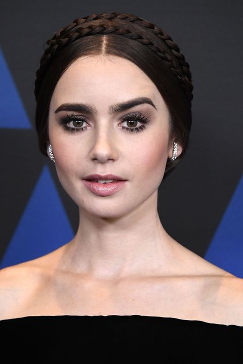 Lily Collins Hair Academy Of Motion Picture Arts And Sciences' 10th Annual Governors Awards - Arrivals