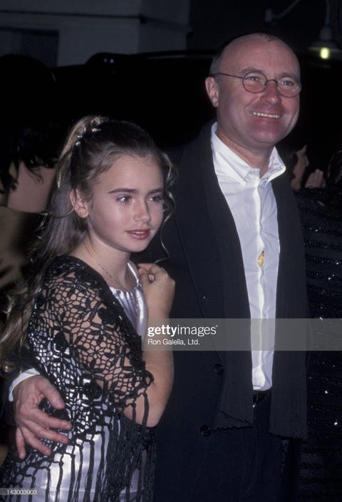 Lily Collins comparte las fotos de su parecido con su padre, Phil