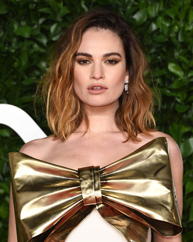 640px x 801px - Lily James on the mood-boosting benefits of make-up