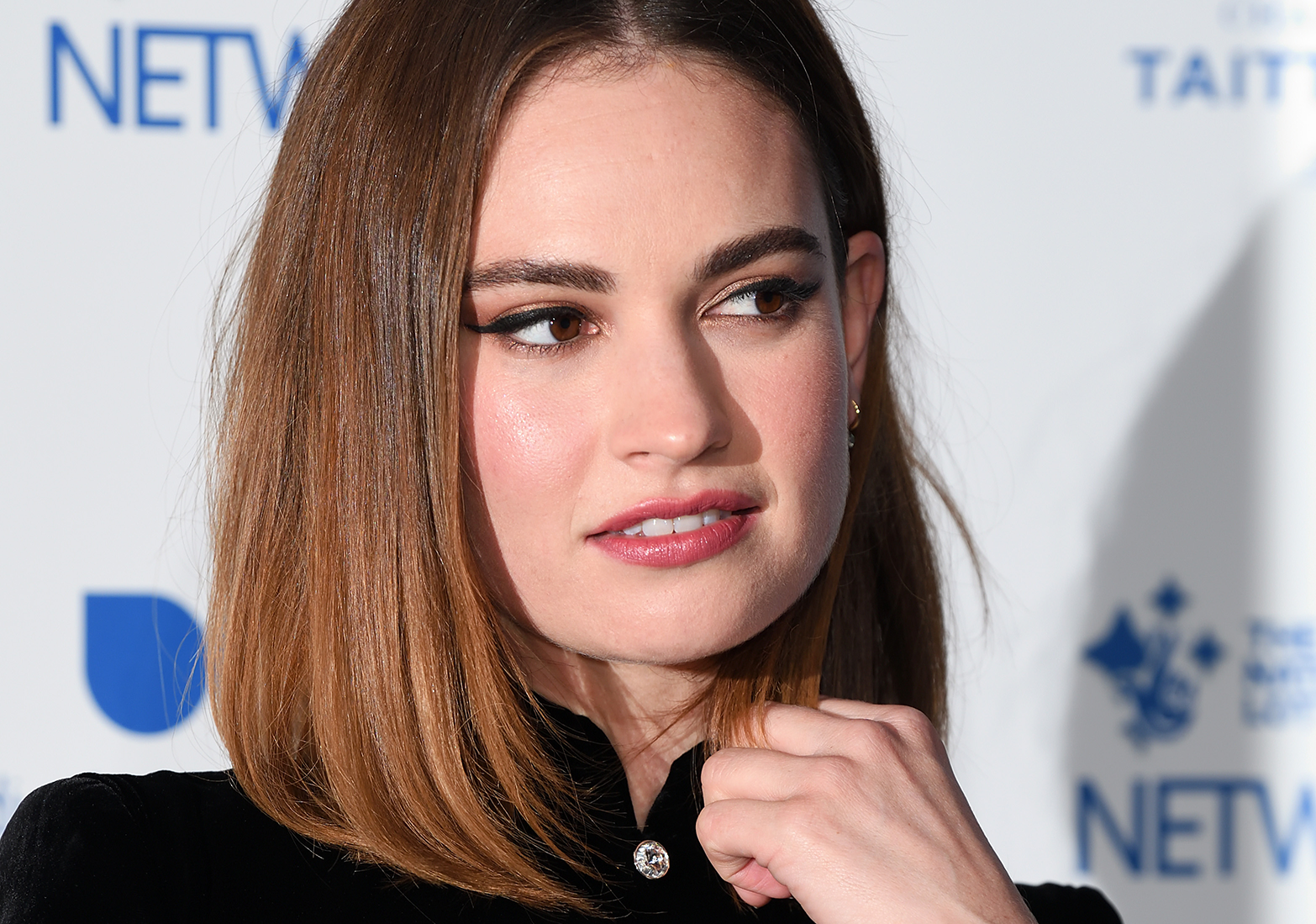 Lily James just shut it down in an insane cut-out dress
