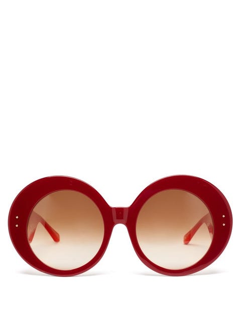 linda farrow x paco rabanne donyale oversized acetate sunglasses £405, women's sunglasses, bold sunglasses