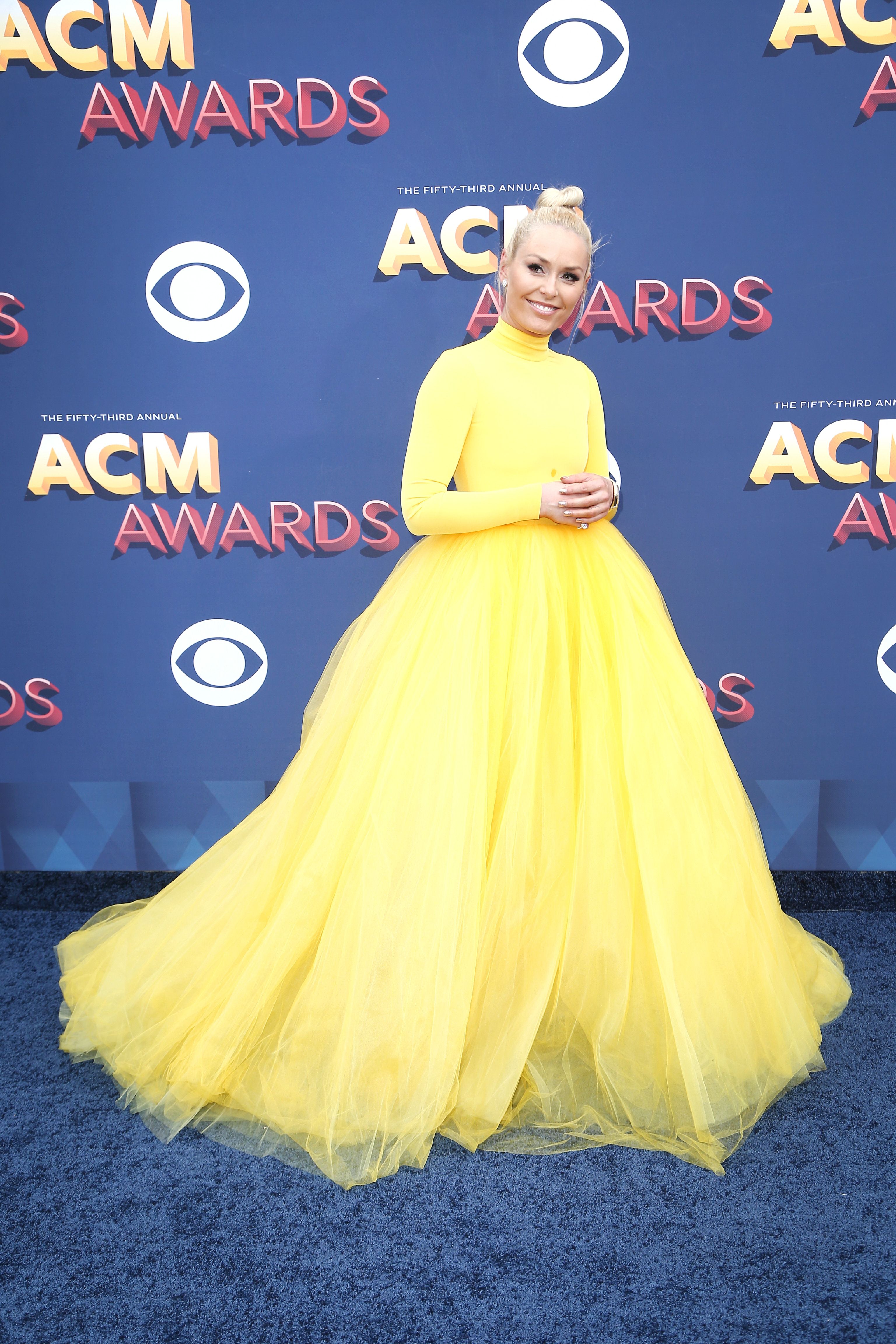 lindsey vonn red carpet dress