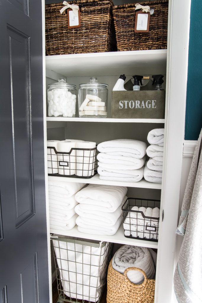 closet towel storage