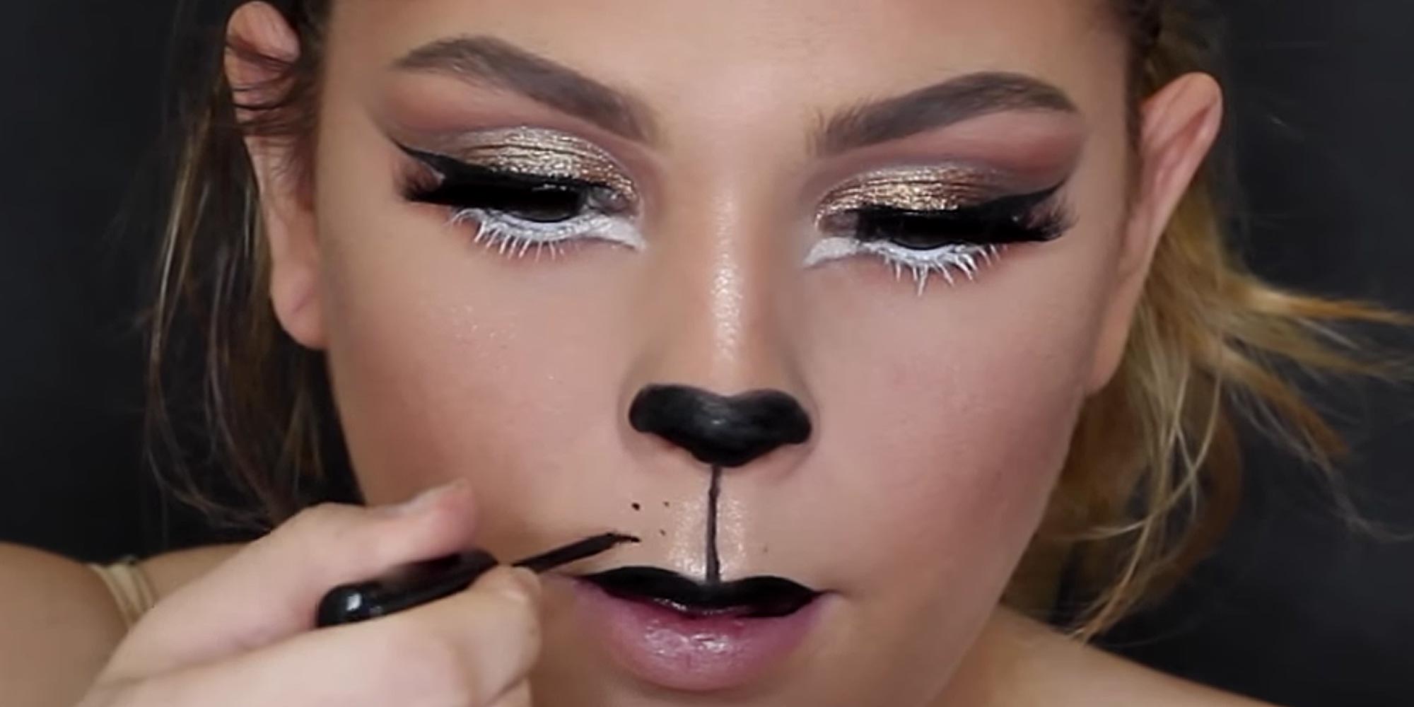 diy lion makeup