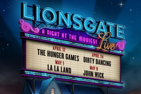 logotipo de Lionsgate a night at the movies