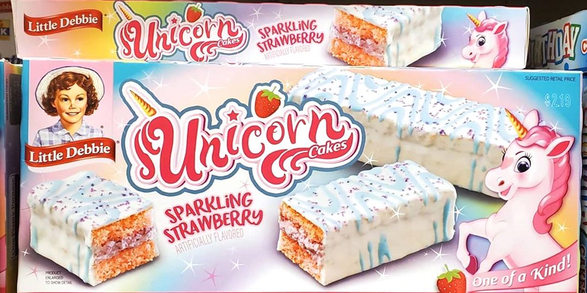 Little Debbie Has New Unicorn Cake Bars That Are Sparkling Strawberry ...