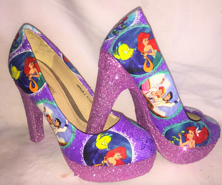 Little Mermaid heels are the only shoes 