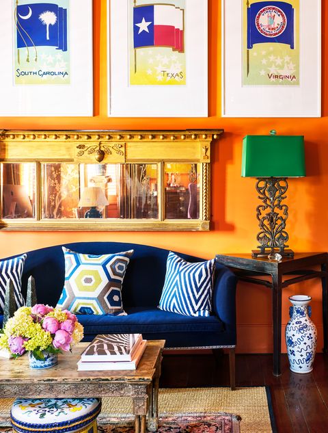 40 Best Living Room Color Ideas Top Paint Colors For Rooms - Blue And Yellow Home Decor Ideas