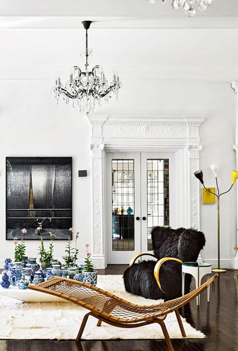 eclectic formal living room