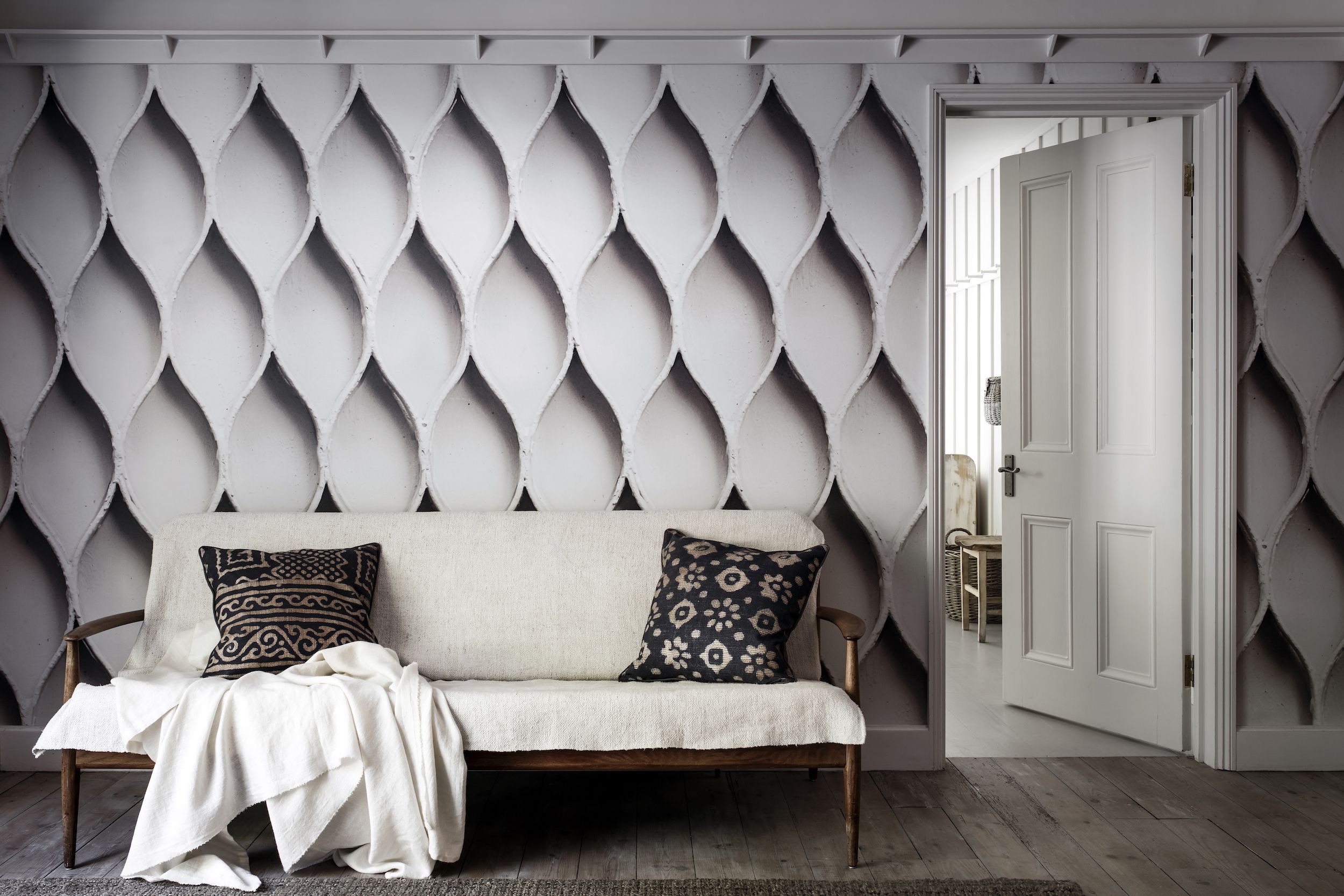 Modern Wall Paper Design For Living Room kropkowe kocie