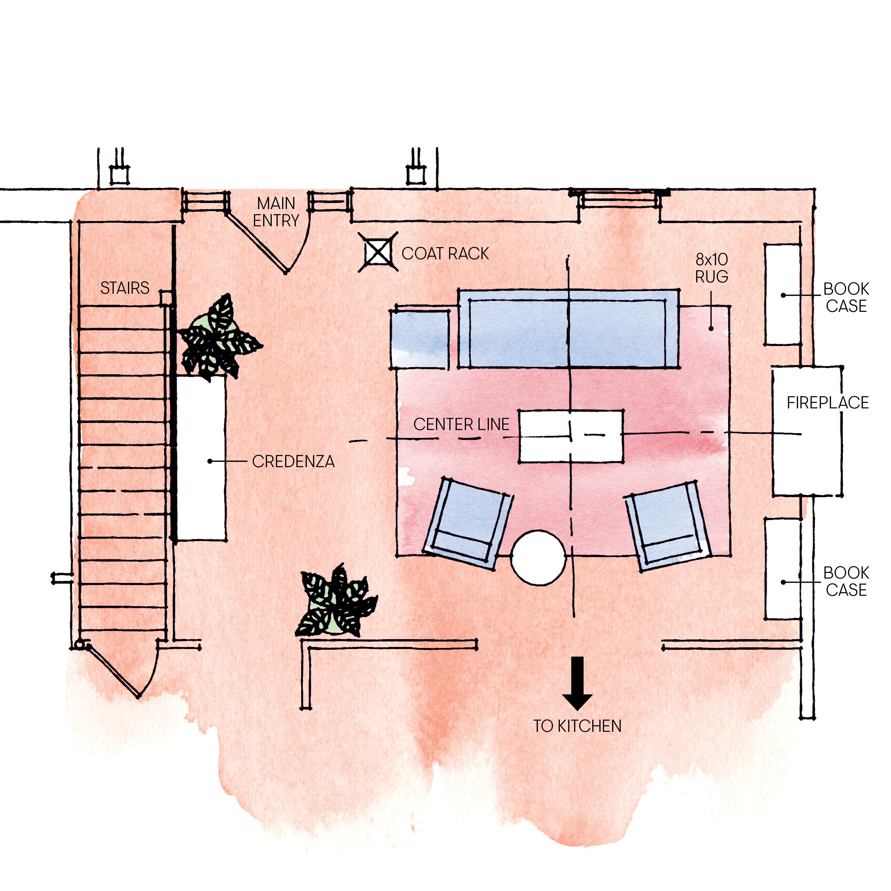 Salón de planta abierta