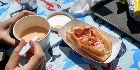 Newport Lobster Shack lobster roll