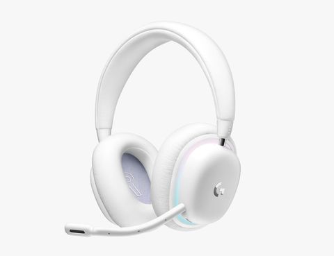 white logitech aurora collection headphones