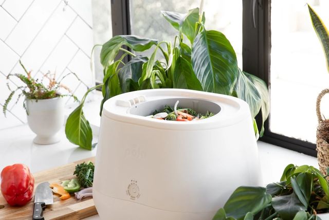 lomi kitchen composter on a countertop