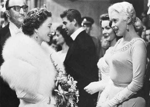 jayne mansfield meeting queen elizabeth ii