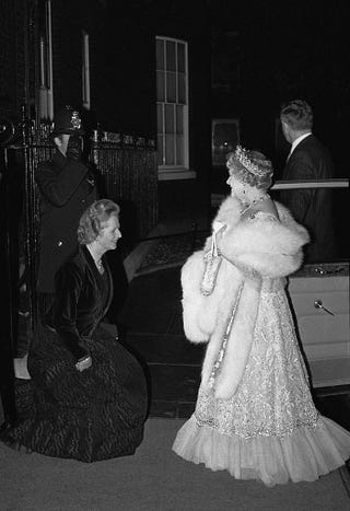 margaret thatcher and the queen mother