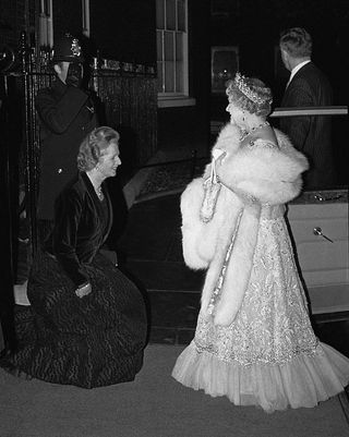 margaret thatcher and the queen mother