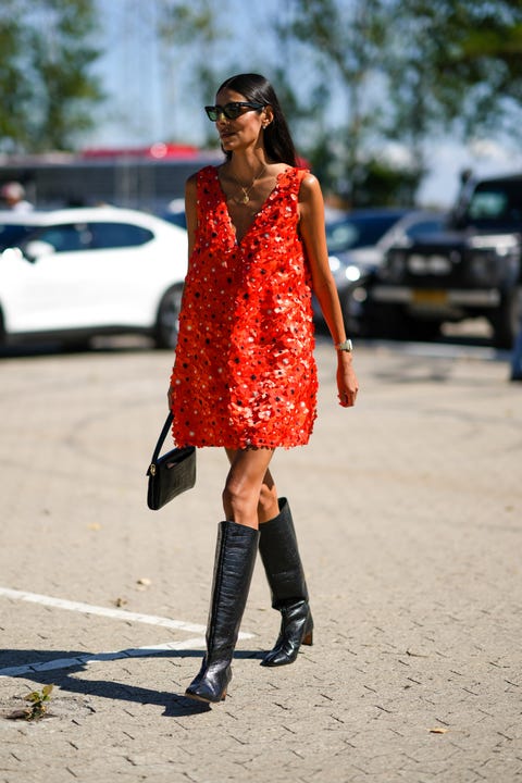 Looks inspiración de vestidos con botas Looks inspiración de vestidos con botas