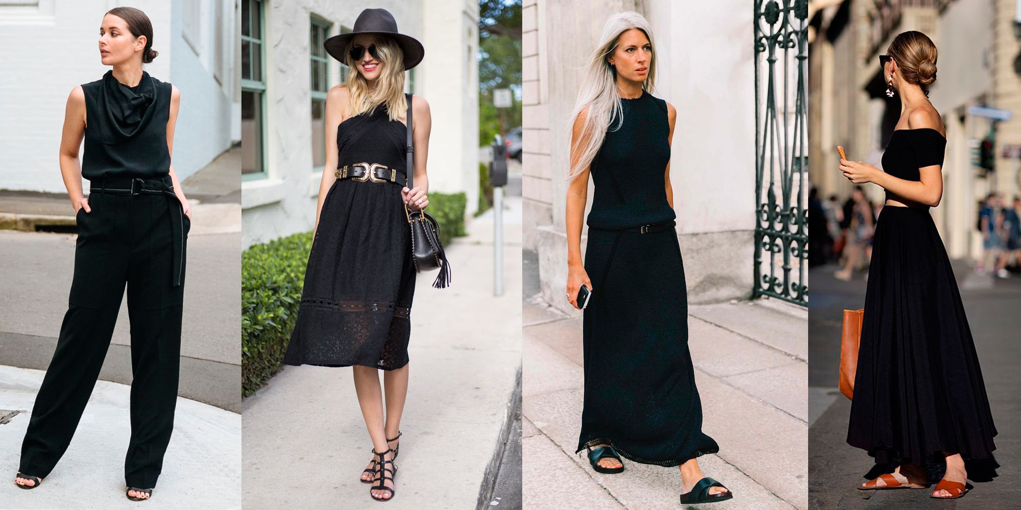 Estos 20 looks prueban que vestir de negro en verano es lo mejor