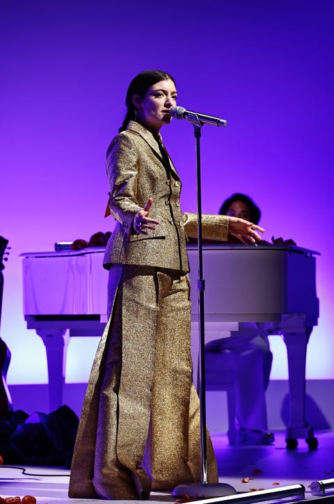 lorde at the 2021 guggenheim international gala