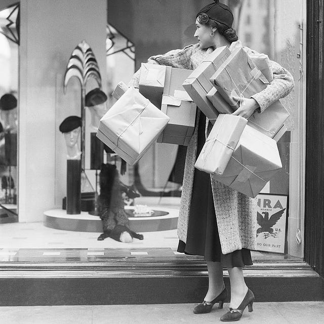 woman shopping at shops cooperating with nra codes