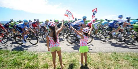 Lotto-Belisol fans at the Tour de France