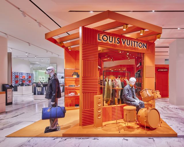 Louis Vuitton pop-up voor heren in de Bijenkorf Amsterdam