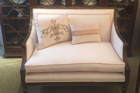 Louis XVI style sofa re-upholstered