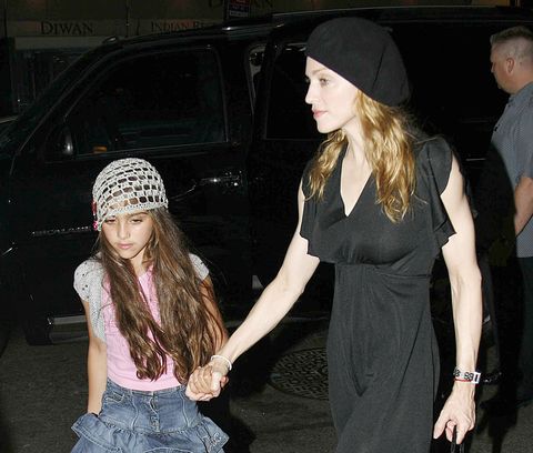 madonna and daughter lourdes leon during madonna sighting in new york city june 23, 2006 at kabbalah center in new york city, new york, united states photo by marcel thomasfilmmagic