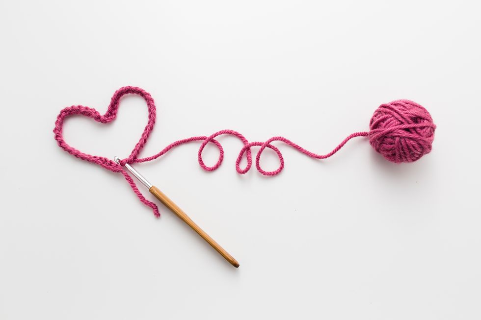 Crochet Hook with Yarn