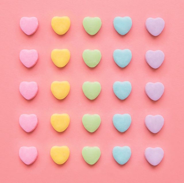 galletas con forma de corazÓn de colores