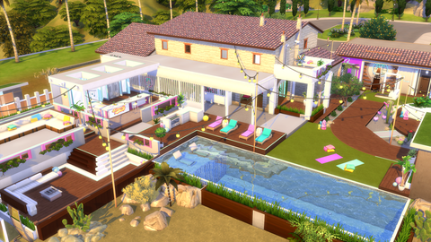 love island villa in the sims 4