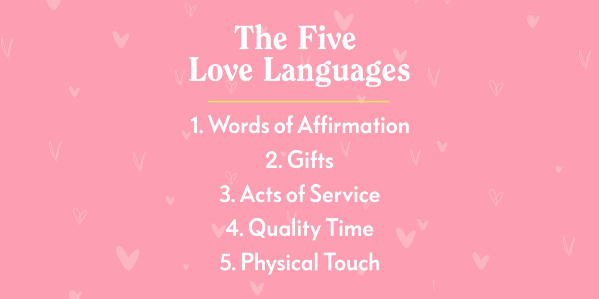 five languages of love