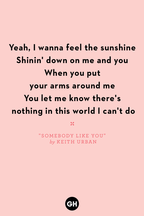 love song quotes somebody like you keith urban