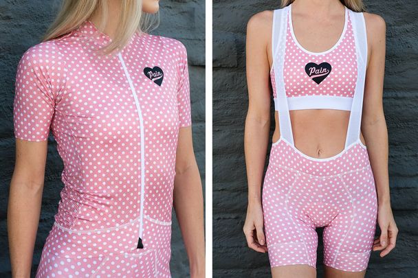 pink cycle jersey