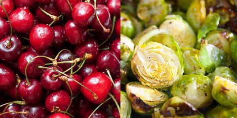 Low glycemic foods cherries brussels sprouts