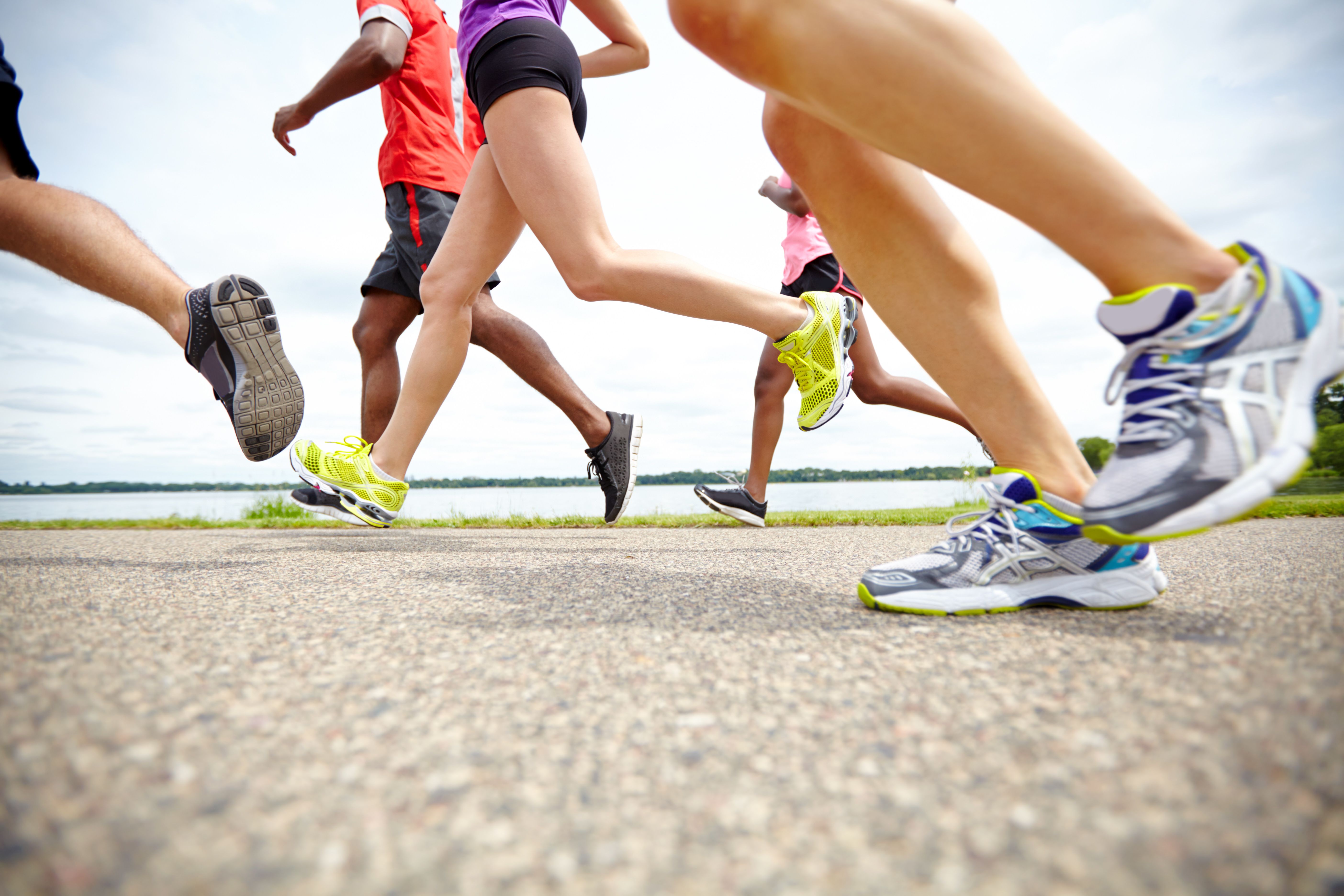 running on outside of feet