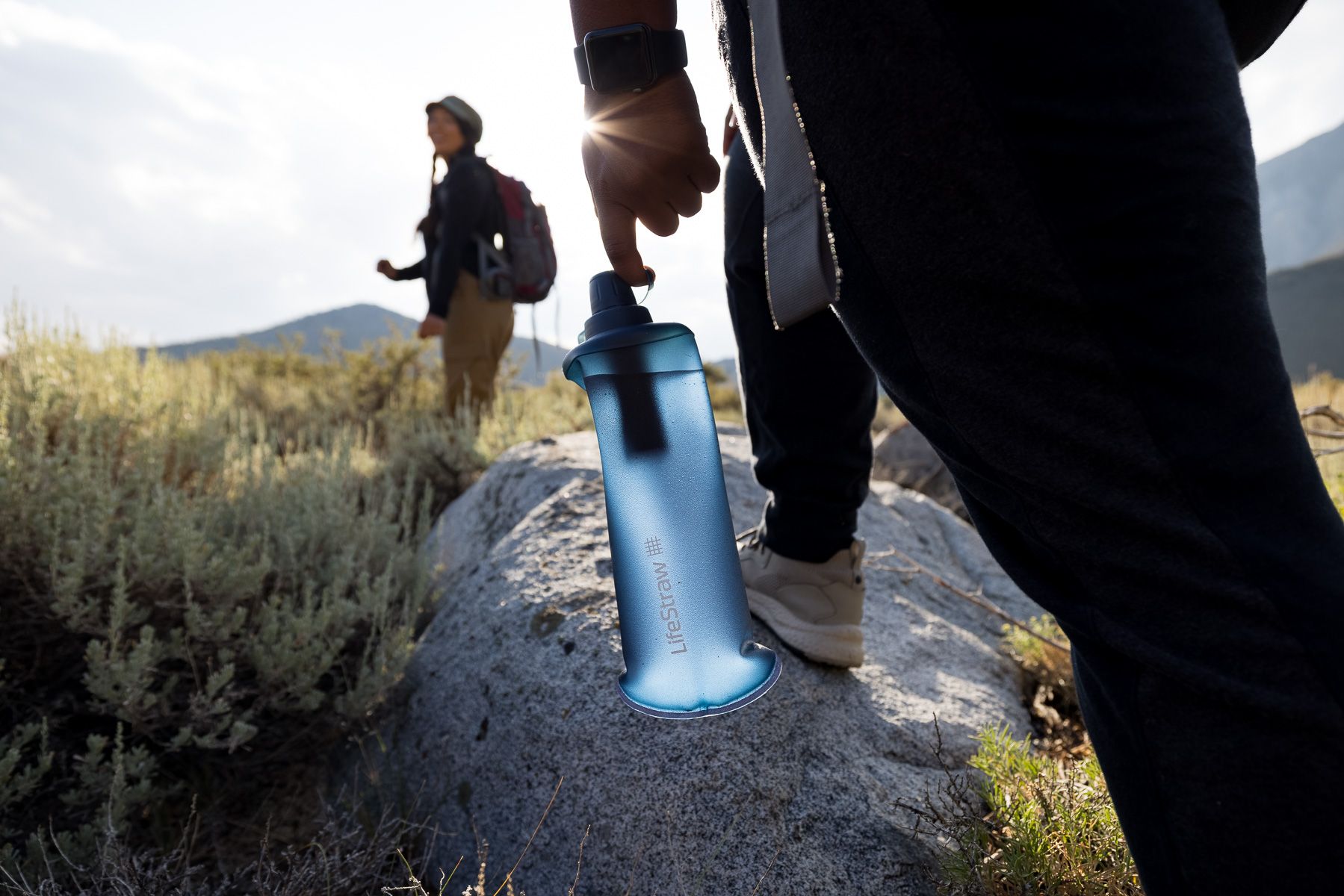 LIFESTRAW PEAK SERIES COLLAPSIBLE SQUEEZE WATER BOTTLE FILTER SYSTEM 1L