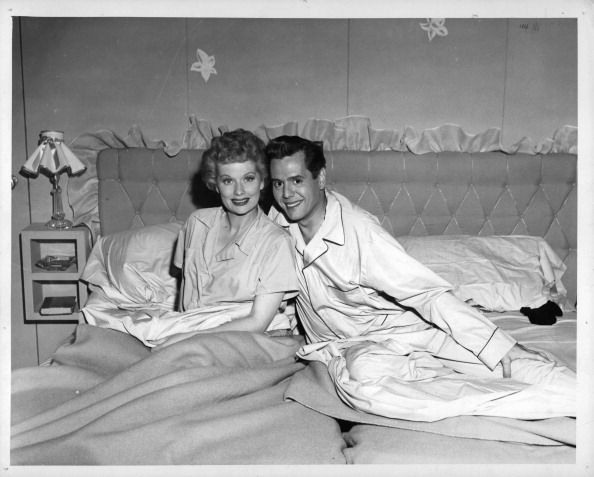 lucille ball and desi arnaz in 'i love lucy'