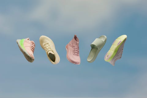 lululemon footwear line lululemon footwear line on a sky blue background