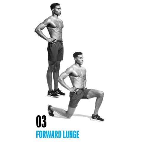 strength and conditioning forward lunge