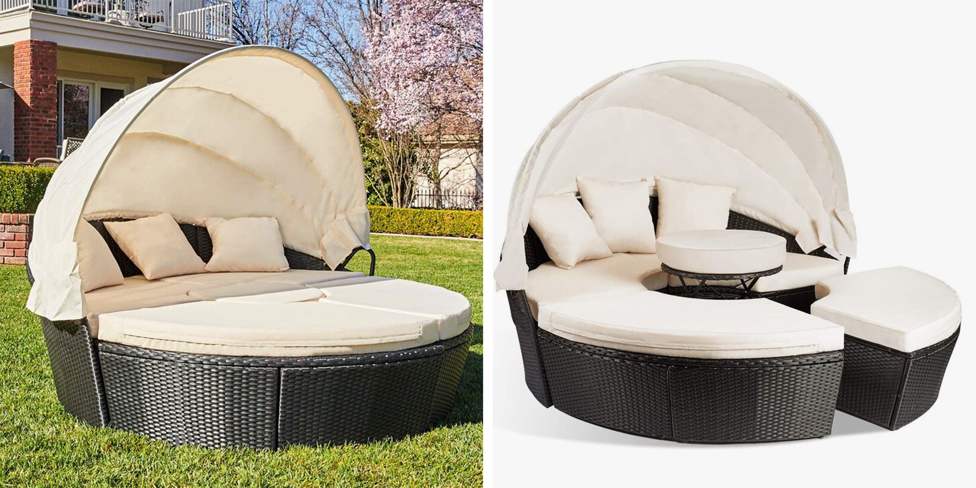 This Cabana Daybed Transforms From A Lounging Spot To Multiple Seats And A Table