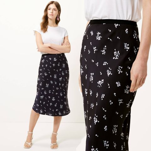 Marks & Spencer floral slip skirt