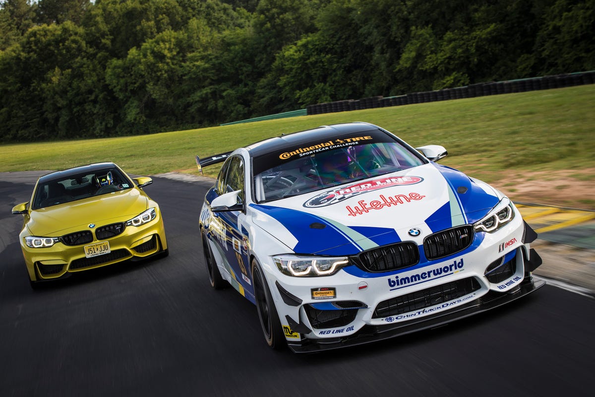 Driving the BMW M4 GT4 Factory Race  Car on Track