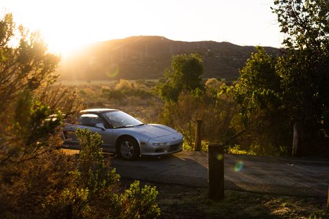 1991 acura nsx silver camping trip